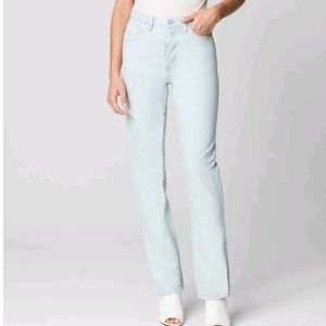 Blank NYC The Cooper Slim Straight Leg Jeans With Slit Lef Super Power Wash 27